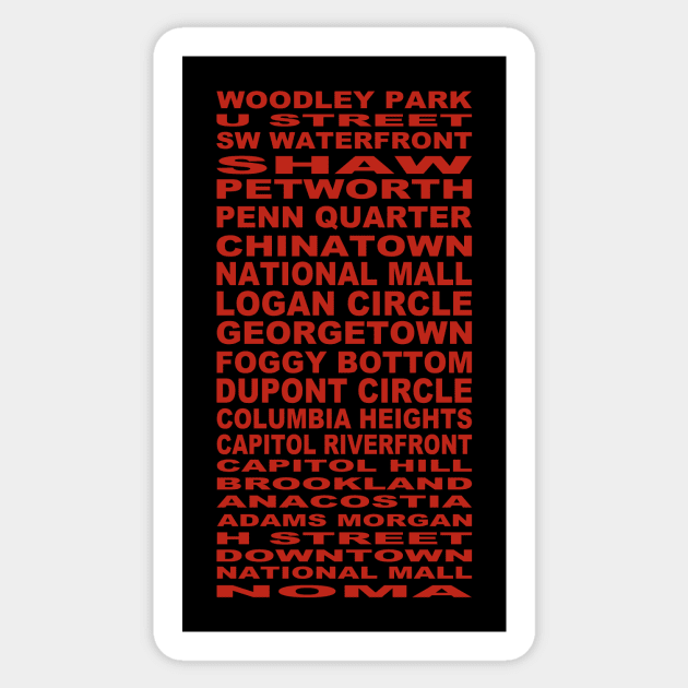 DC Neighborhoods Sticker by RockettGraph1cs